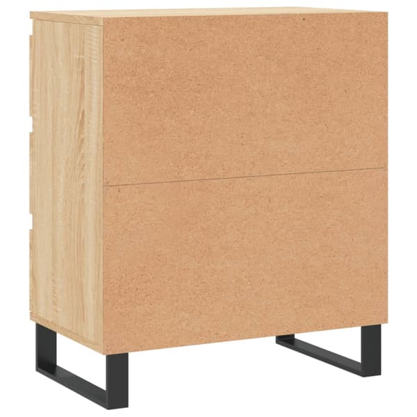 vidaXL kommode, Sonoma eg, 60x35x70 cm, træbaseret materiale