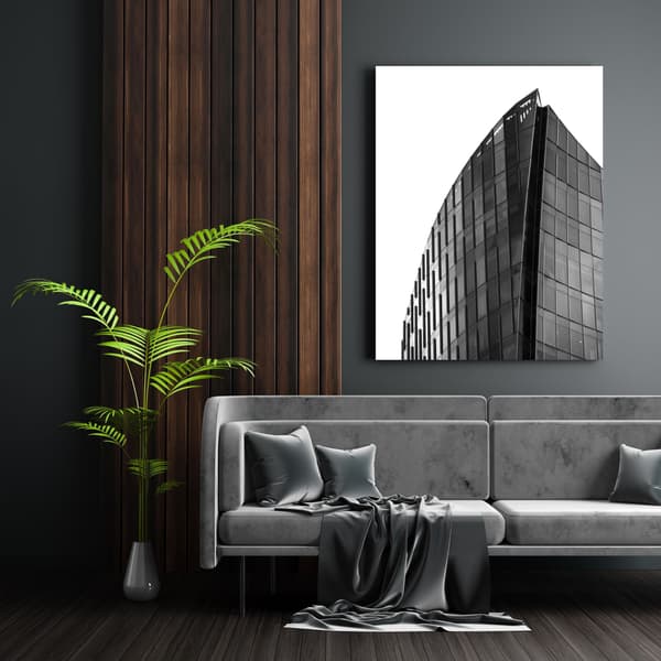 Lærredstryk Arkitektur Skyskraber 40x80