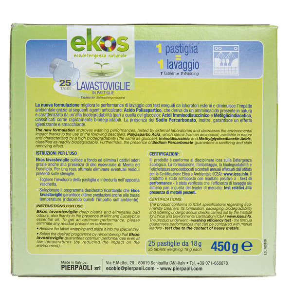 Pierpaoli ekologiska disktabletter - 25 st.
