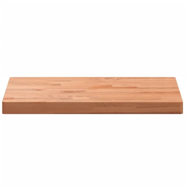 vidaXL bordplade 80x40x4 cm rektangulær massiv bøgetræ
