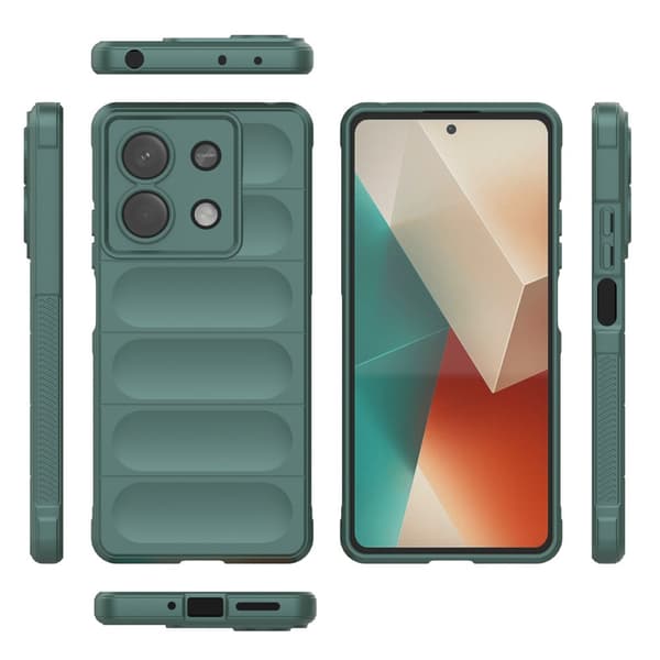 Xiaomi Redmi Note 13 5G Gaming Stødsikkert Etui, Grøn