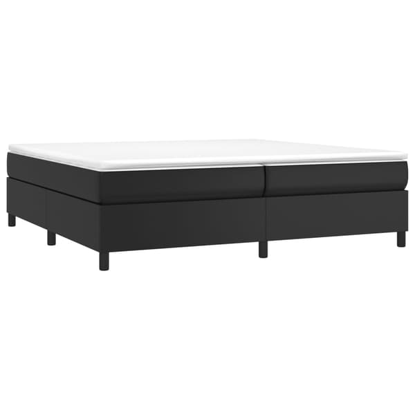vidaXL sengestel sort 200x200 cm kunstlæder
