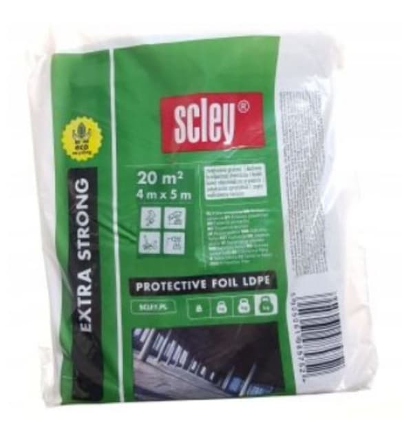 Ekologisk skyddsfolie extra stark (4 x 5 m)