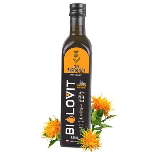 Bilovit - Kallpressad safflorolja - 500 ml