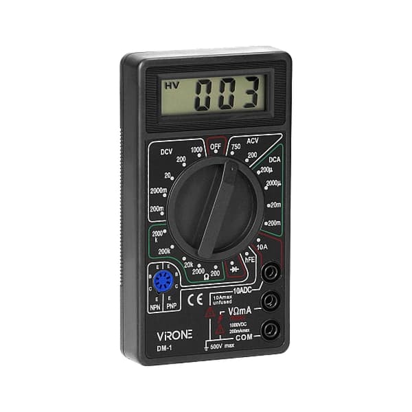 Strömmätare Universal Multimeter Amperemeter Voltmeter Ohmmeter LCD
