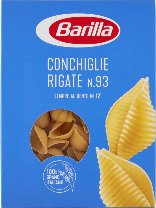 Pasta  Conchiglie Rigate n93 500g - Barilla