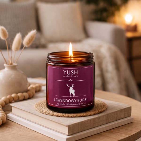 Lavendelbuket - LAVENDEL SOJA LYS - YUSH - 180ml