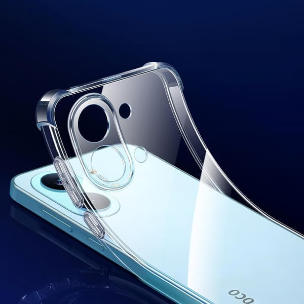 Etui til Xiaomi Poco X8 Pro Max, Stødsikker, Gennemsigtig