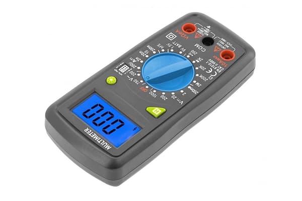 Digitalt multimeter LCD strømtester universal 600V 10A Hoegert
