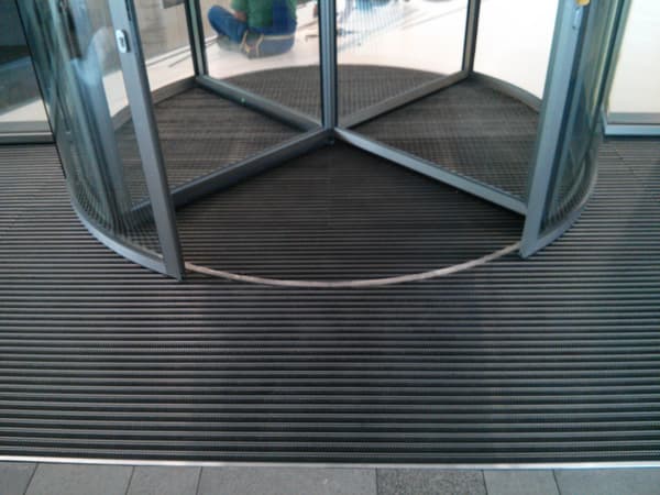 Dörrmatta med aluminiumborste CS22 80x50