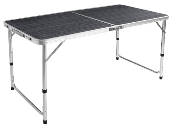 TRAMP campingsæt, foldbart, 120x60 cm, sort træ
