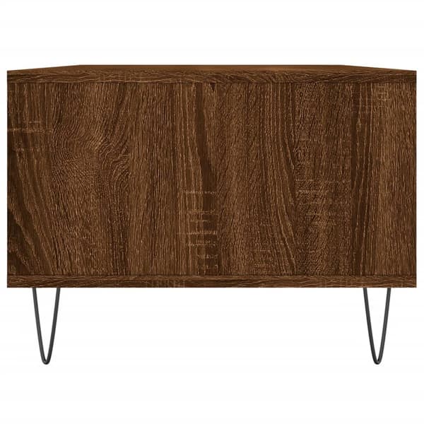 vidaXL sofabord brunt egetræ 90x50x36,5 cm