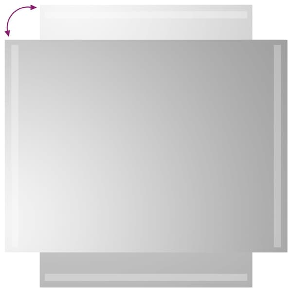 vidaXL Badrumsspegel med LED, 60x80 cm