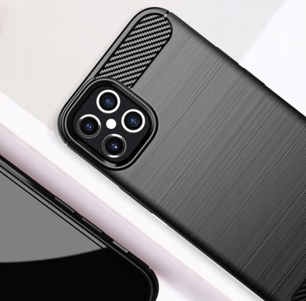 Fodral till IPHONE 12 PRO MAX KOLFONSKYDDSBAKSKAL + GLAS
