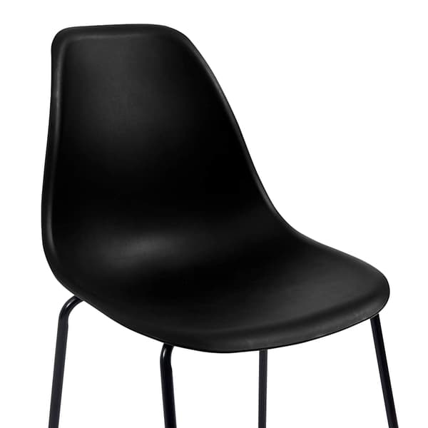 vidaXL 3-delat barset plast svart