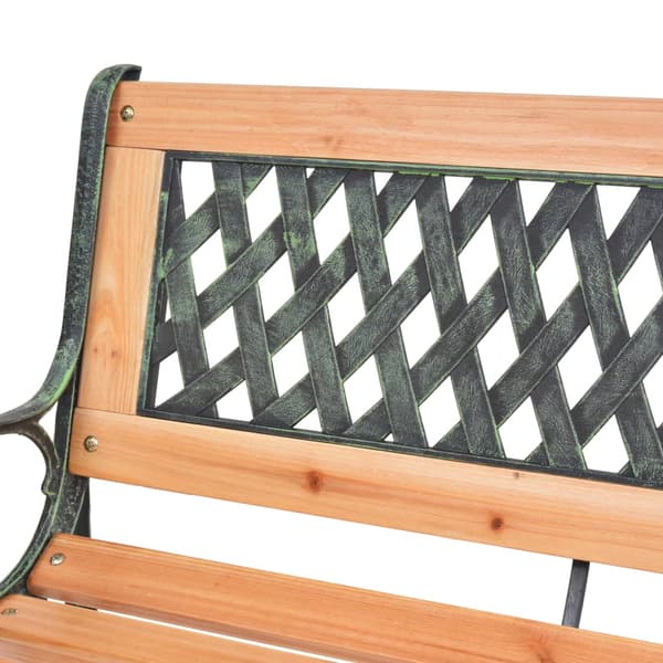 vidaXL Puutarhapenkki 122 cm puinen