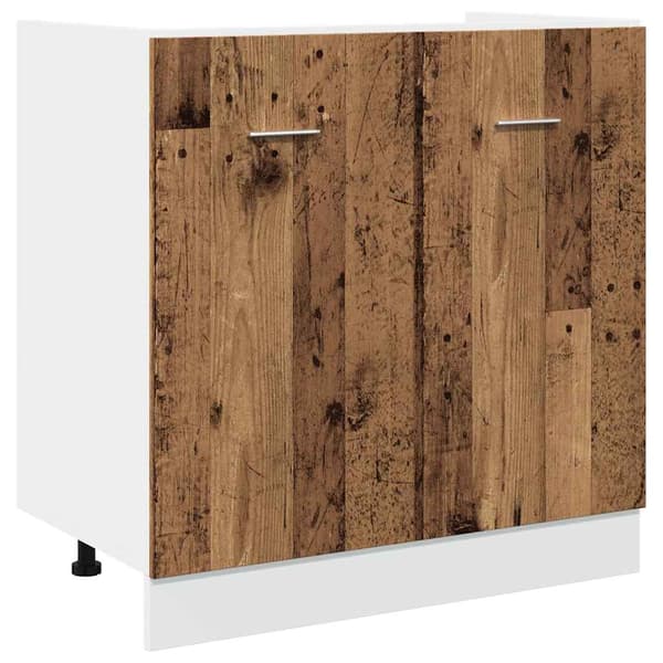 vidaXL vaskskab, antik træ, 80x46x81,5 cm