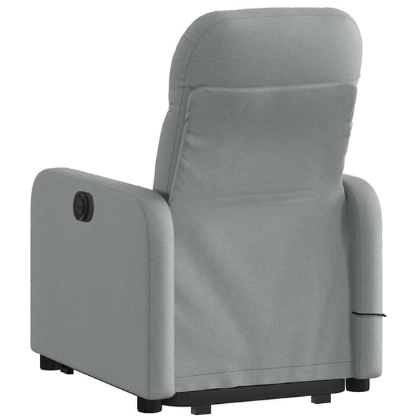 vidaXL Elektrisk lyftande massagefåtölj ljusgrå