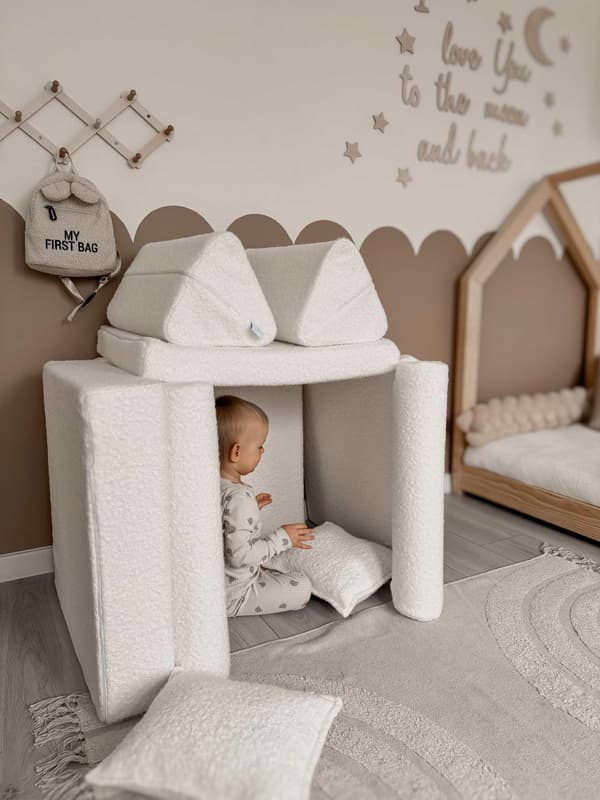 Lille hjul til Boucle sofa hvid