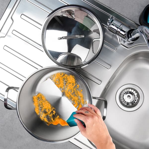 ROSTFRITT STÅLLOCK INDUKTIONSGASKOKNING 22 CM 6,5 L