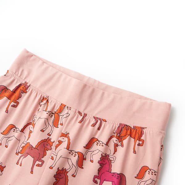 Barnpyjamas med lång ärm, ljusrosa, 104