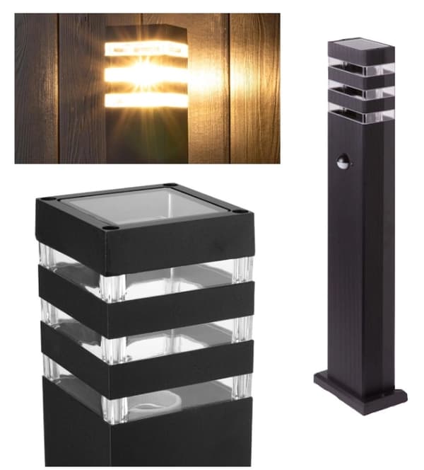 Have LED-stolpebelysning GU10 PIR bevægelsessensor 40 cm IP44