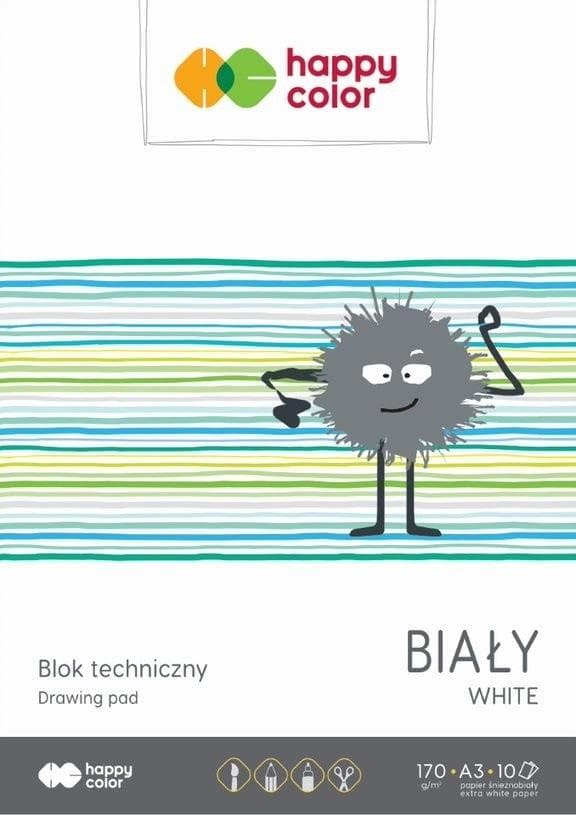Vitt tekniskt block A3/10K HAPPY COLOR