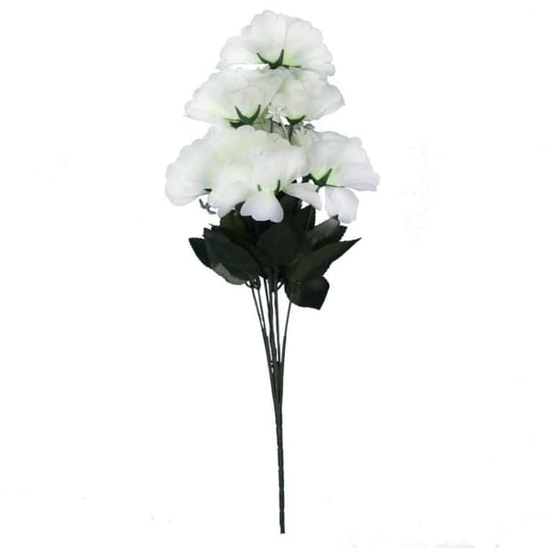 9 valkoisen neilikan kimppu 54 cm