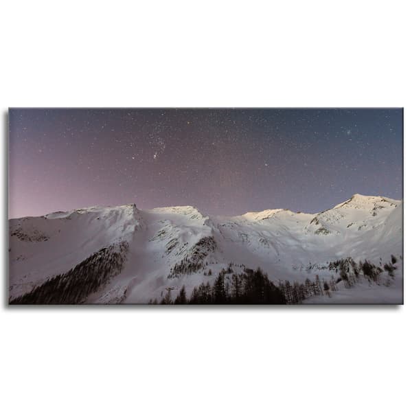 Canvastavla Stjärnhimmel över topparna
