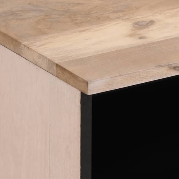 vidaXL sengebord 40x34x46 cm bleget mangotræ
