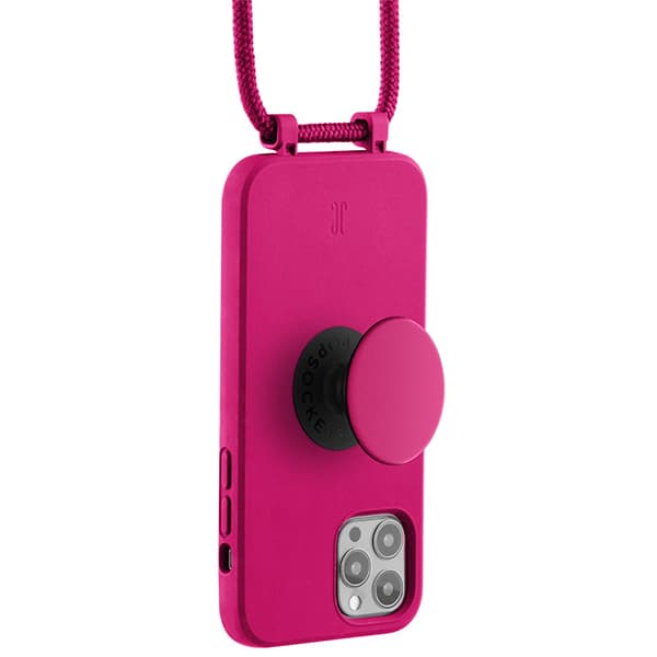 Just Elegance PopGrip-cover til iPhone 12/12 Pro i lyserødt