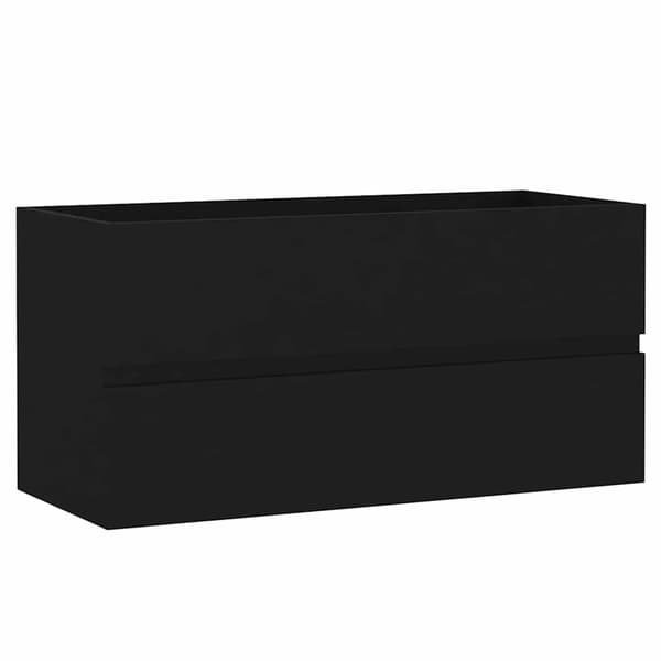 vidaXL håndvaskskab sort 90x38,5x45 cm spånplade