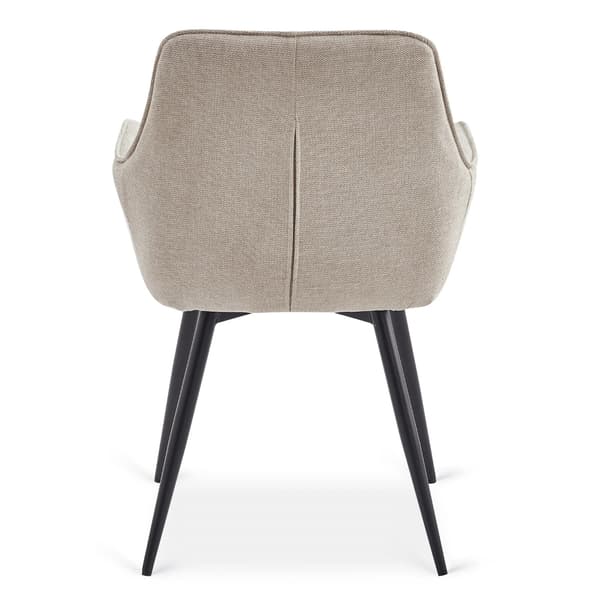EDRICK Cremefarvet Moderne Loft Polstret Spisebordsstol