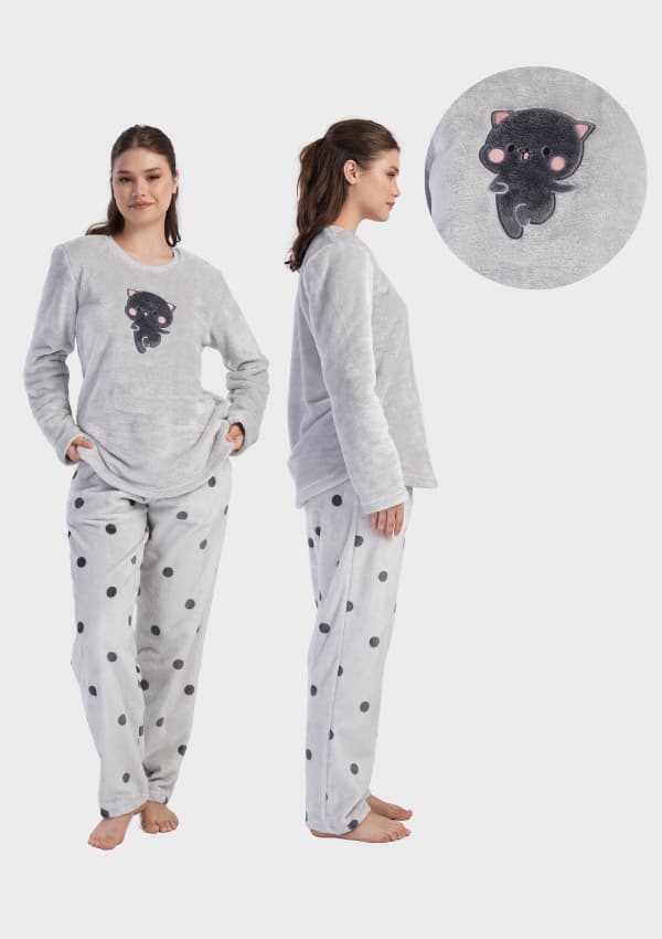 Damepyjamas, blød, luftig, tyk, behagelig, varm, 1XL, store størrelser