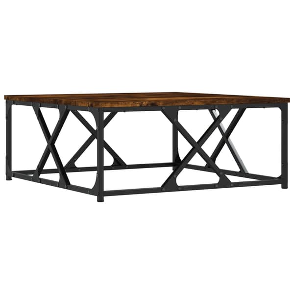 vidaXL sofabord røget eg 70x70x30 cm