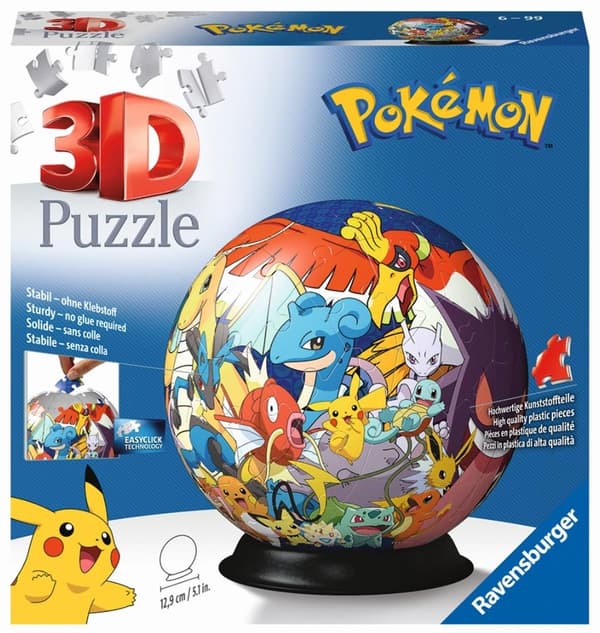 3D Puslespil 72 Pokémon Kugle