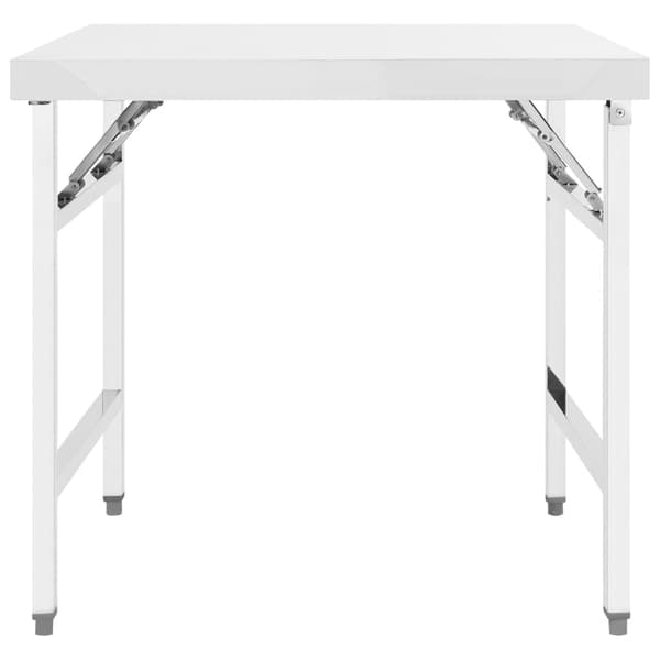 vidaXL foldbart køkkenbord 85x60x80 cm rustfrit stål