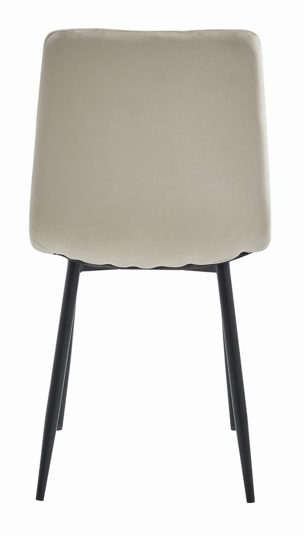 LAVA stol - lys beige fløjl x 3
