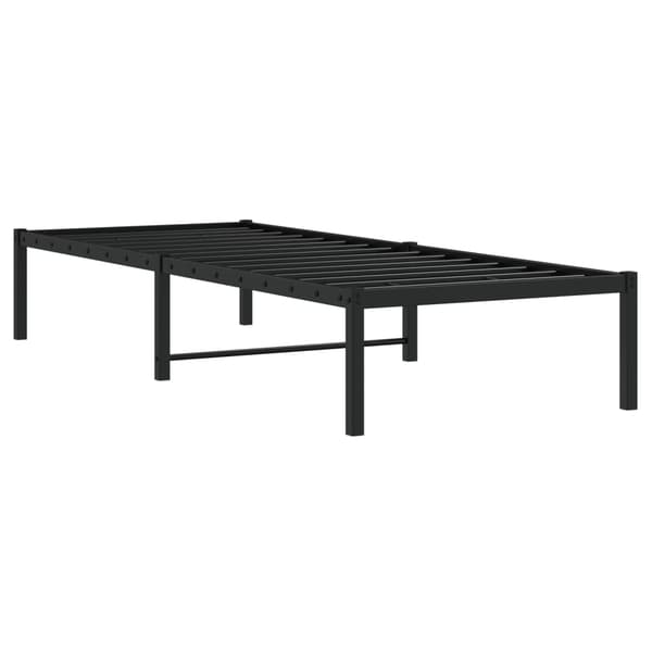 vidaXL metalsengestel sort 80x200 cm