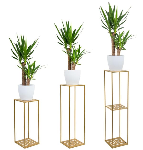 Moderne stående blomsterstativ 60 cm guld