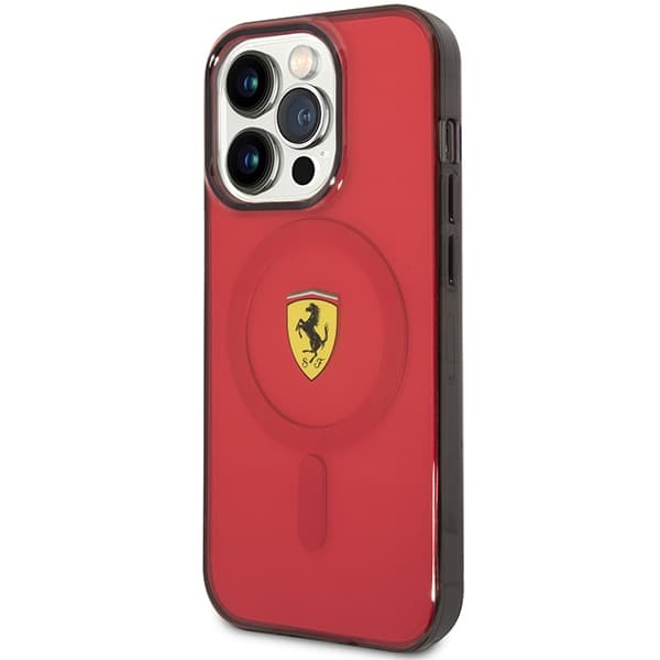 Ferrari FEHMP14XURKR iPhone 14 Pro Max 6,7" rød hardcase Translucent Magsafe
