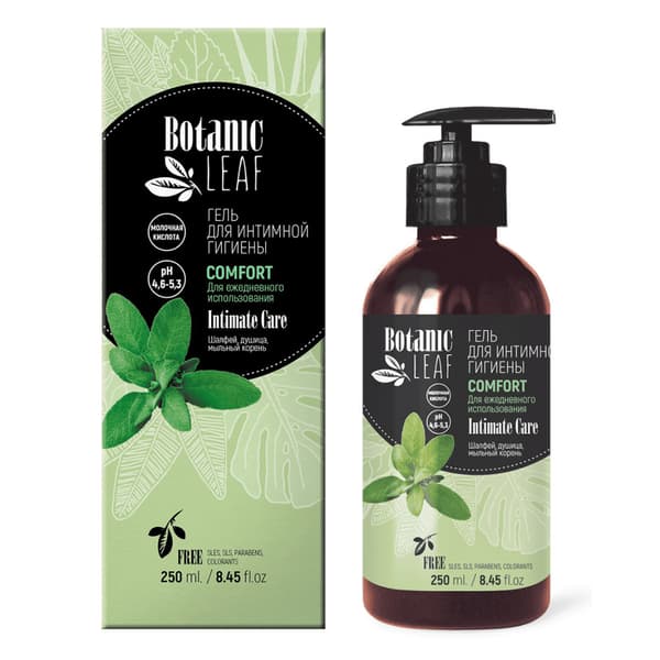 BOTANIC LEAF Intimhygiejnegel, 250 ml