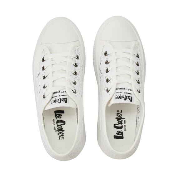 Lee Cooper Canvas White Lady [LCW-26-44-4485L] år. 40