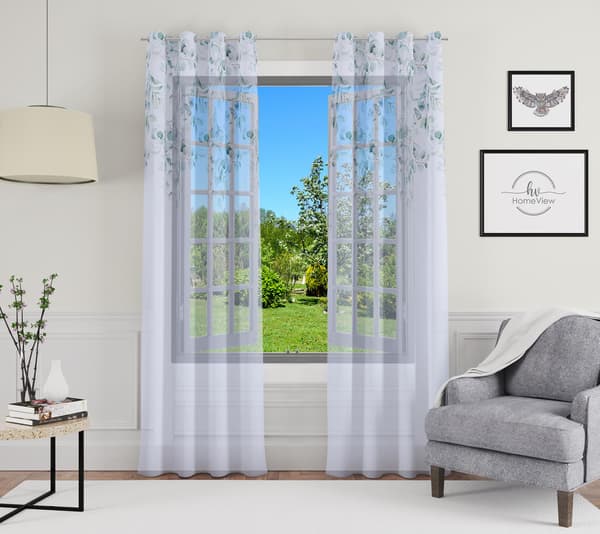 Gardin med snørehuller, print 073