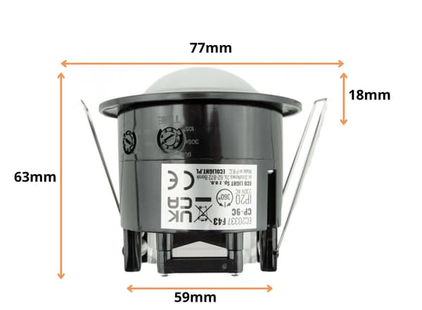 Rörelsesensor 600W Infraröd taksensor inomhus IP20 6m
