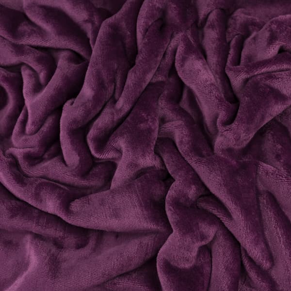Minky fleece aubergine