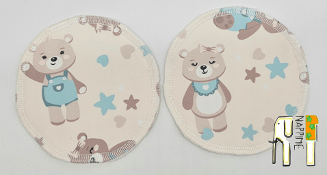 NappiMe Coolmax Mint Bears ammeindlæg i PUL