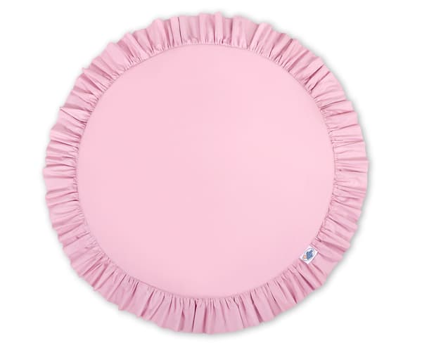 Legemåtte med flæser - pink
