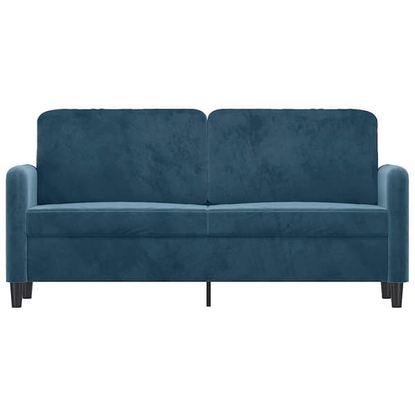 vidaXL 2-sitssoffa blå 140 cm klädd i sammet