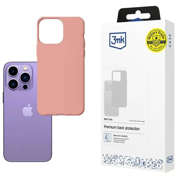 3MK Matt cover til iPhone 14 Pro, Litchi